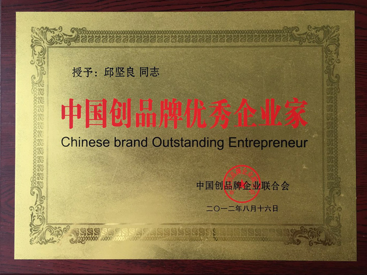 中国创品牌优秀企业家